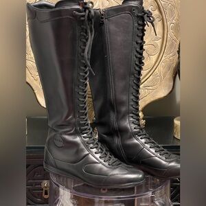 PRADA Tall Leather boot